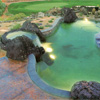 Lava Accented Pool from above